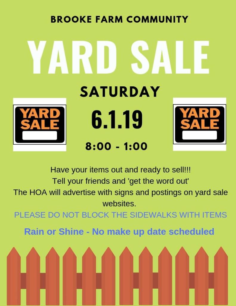 Come one Come All.
8AM - 1PM 
Community Yard Sale
Rain or Shine